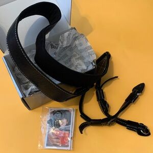 Mega Gear Black Leather Camera Strap